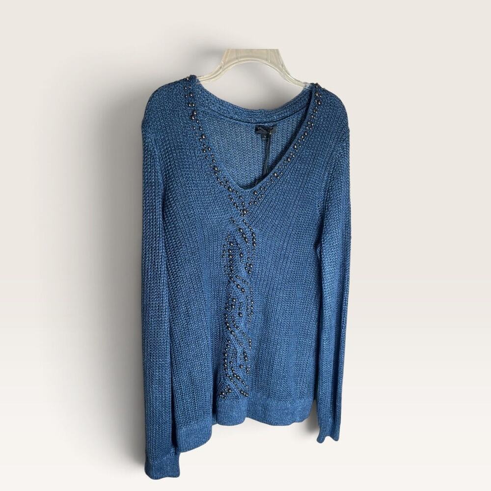 Carlisle Collection Blue Honeysuckle sweater sz Large *New with Tags*
